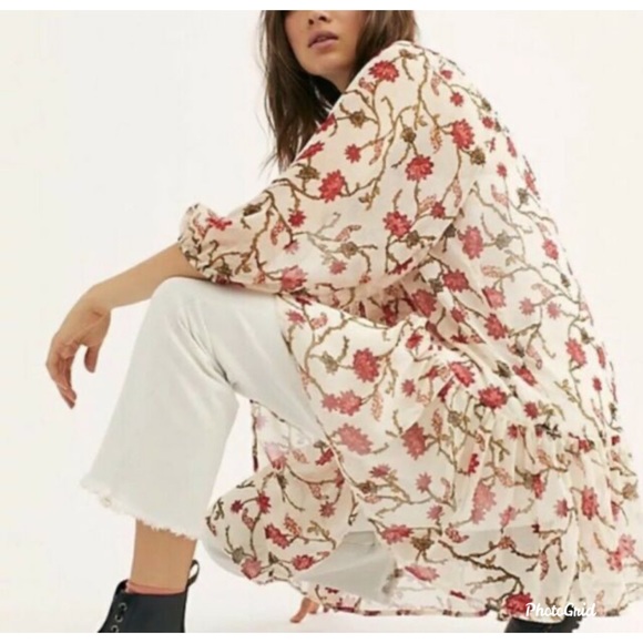 Free People Keeping Up with Kara Tunic Ivory Med - Picture 4 of 11